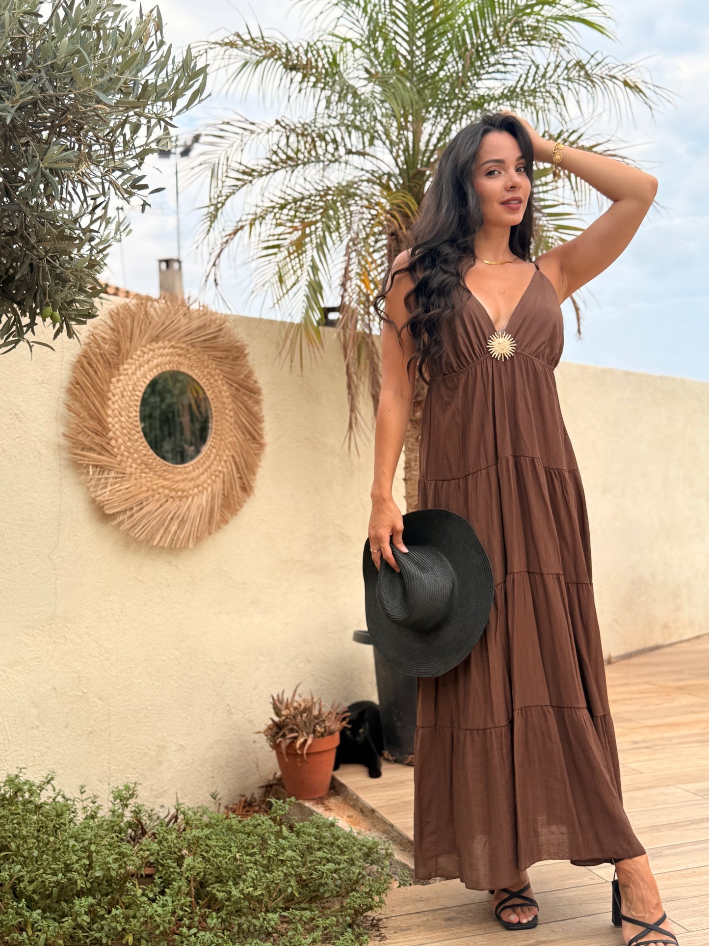 Robe Jenna Marron
