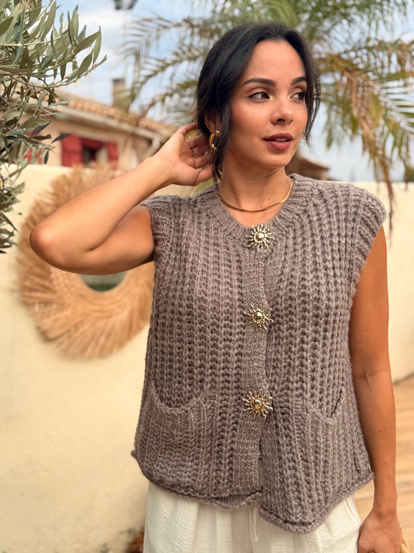 Gilet Sunny Taupe