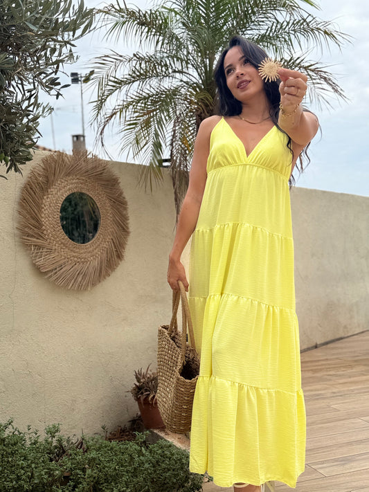 Robe Jenna Jaune