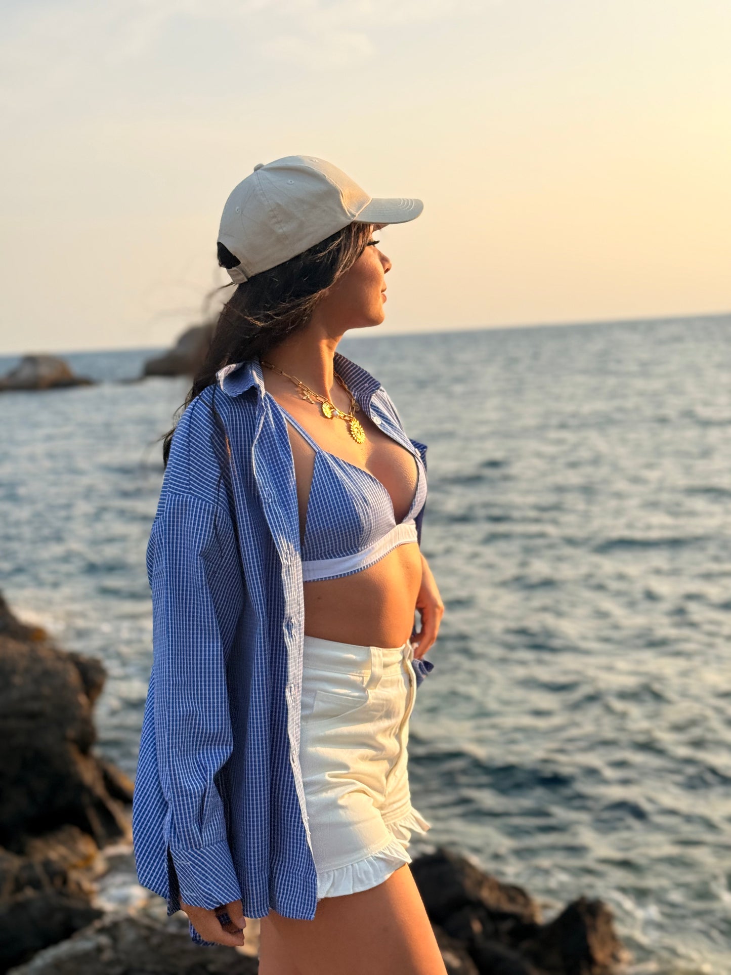 Chemise & brassière Flo bleu