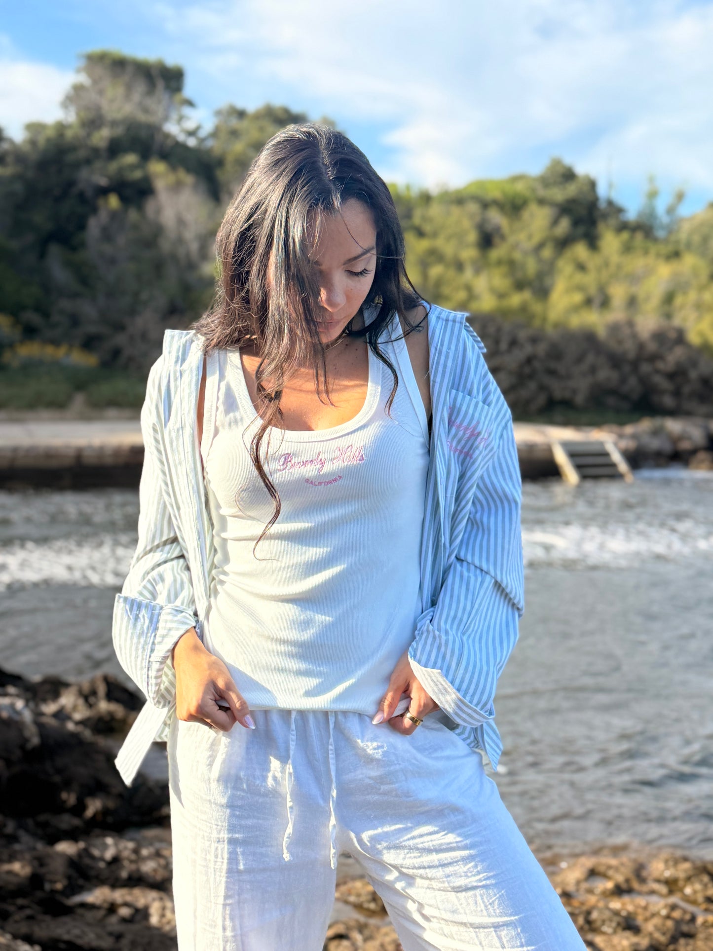 Ensemble Chemise et top Natacha Vert