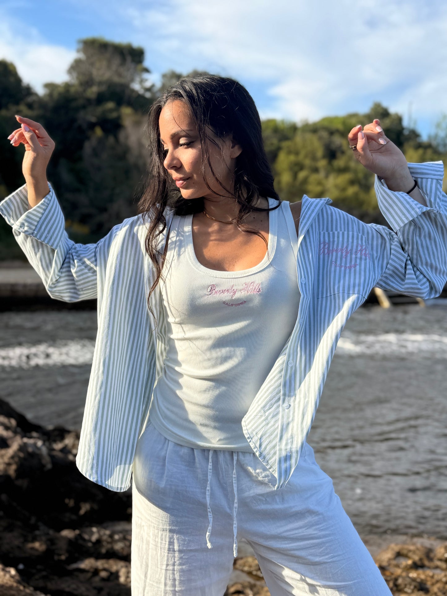 Ensemble Chemise et top Natacha Vert