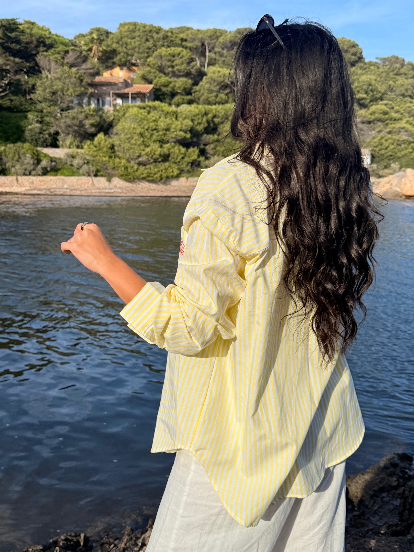 Ensemble Chemise et top Natacha Jaune